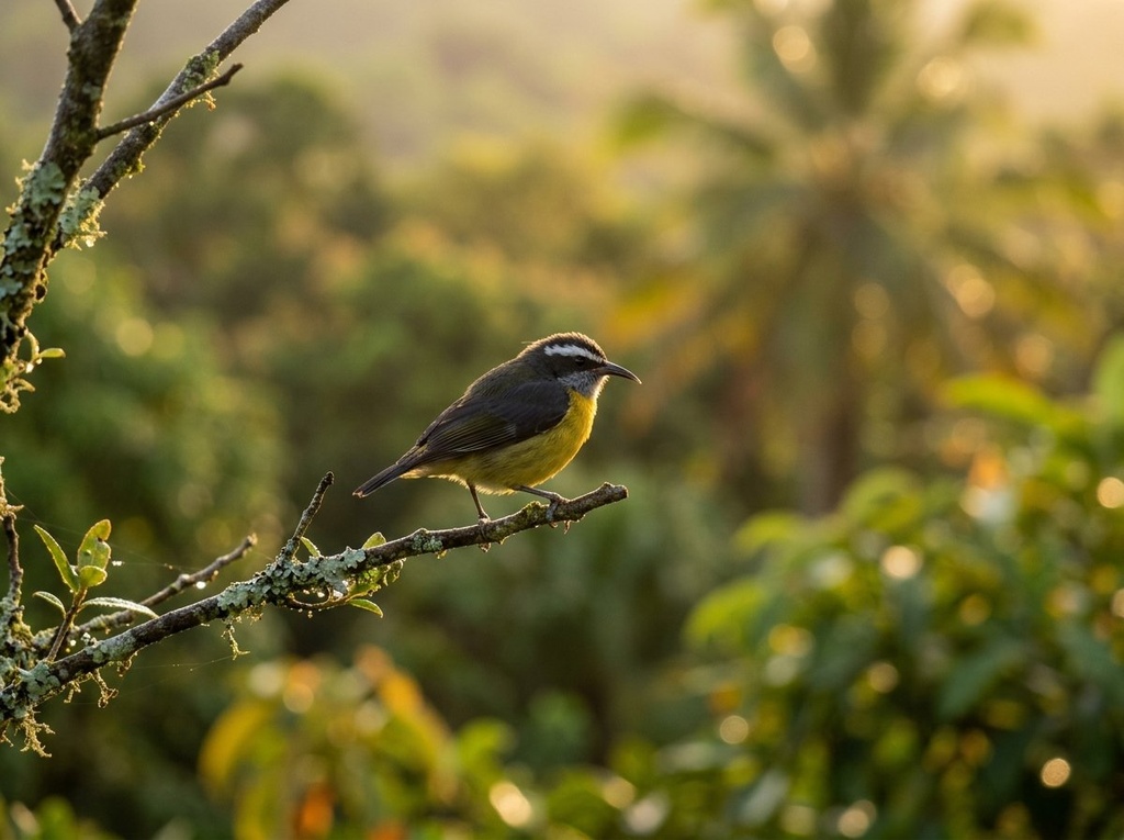 Aves al amanecer
