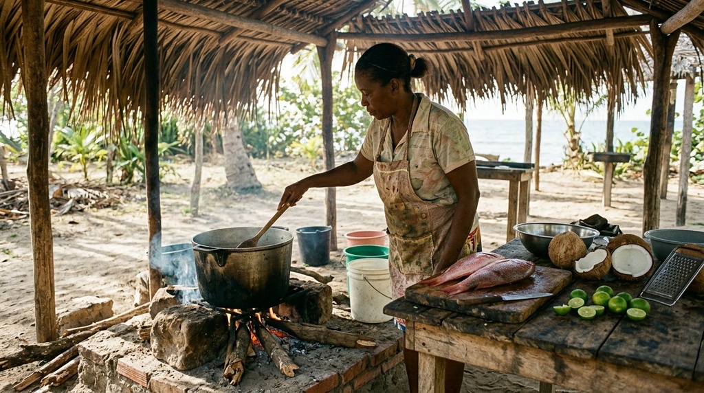 Cocina casera del pueblo