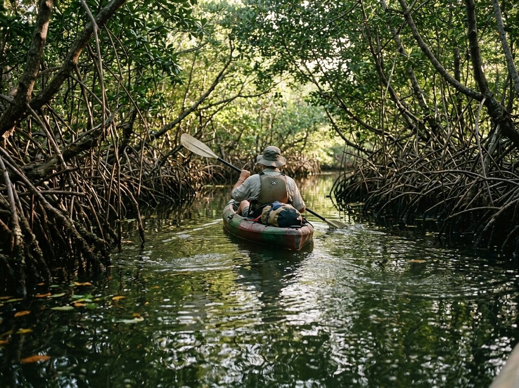 Kayak en el manglar